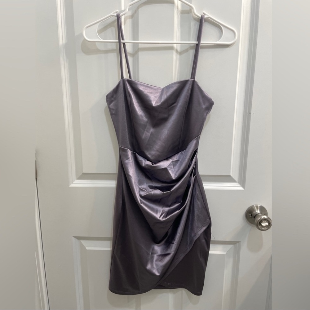 Windsor Satin Purple Dress